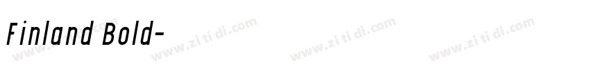 Finland Bold字体转换